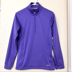 NIKE Golf Performance Tour Women Purple Jacket Size Medium M Zip Long Sleeve
